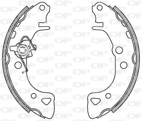 OPEN PARTS Комплект тормозных колодок BSA2060.00